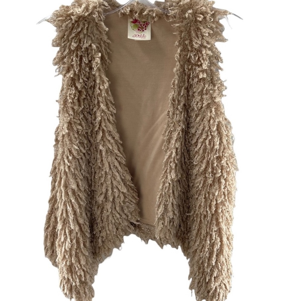 Kiddo By Katie Faux Fur Shag Vest - Picture 1 of 7